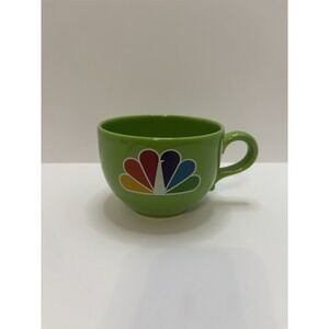 Warchterbach Mug NBC New York‎ Peacock Logo Green Lg 16 Oz Rare Made In Germany